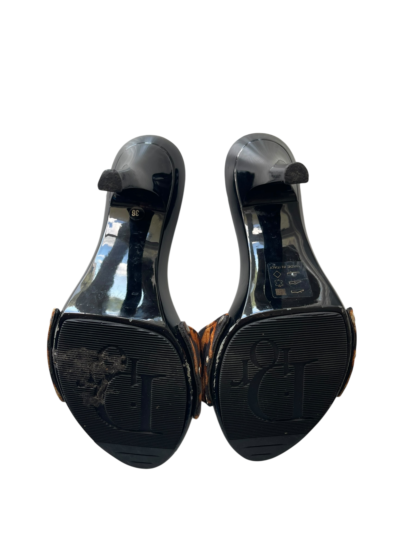 Dior Leopard Print Mules l EU 36 l NZ 5-6