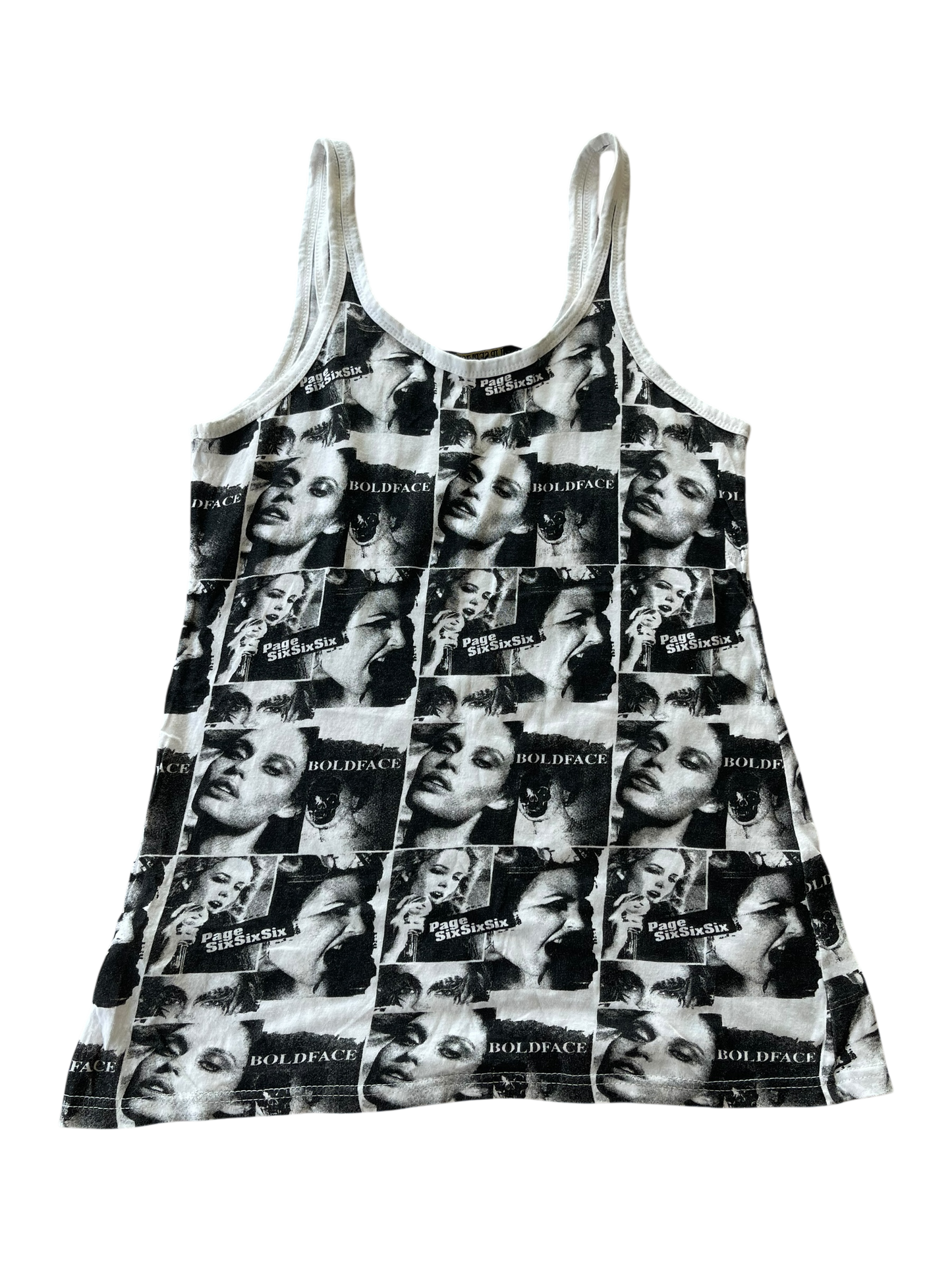 Lip Service B&W Graphic Print Top