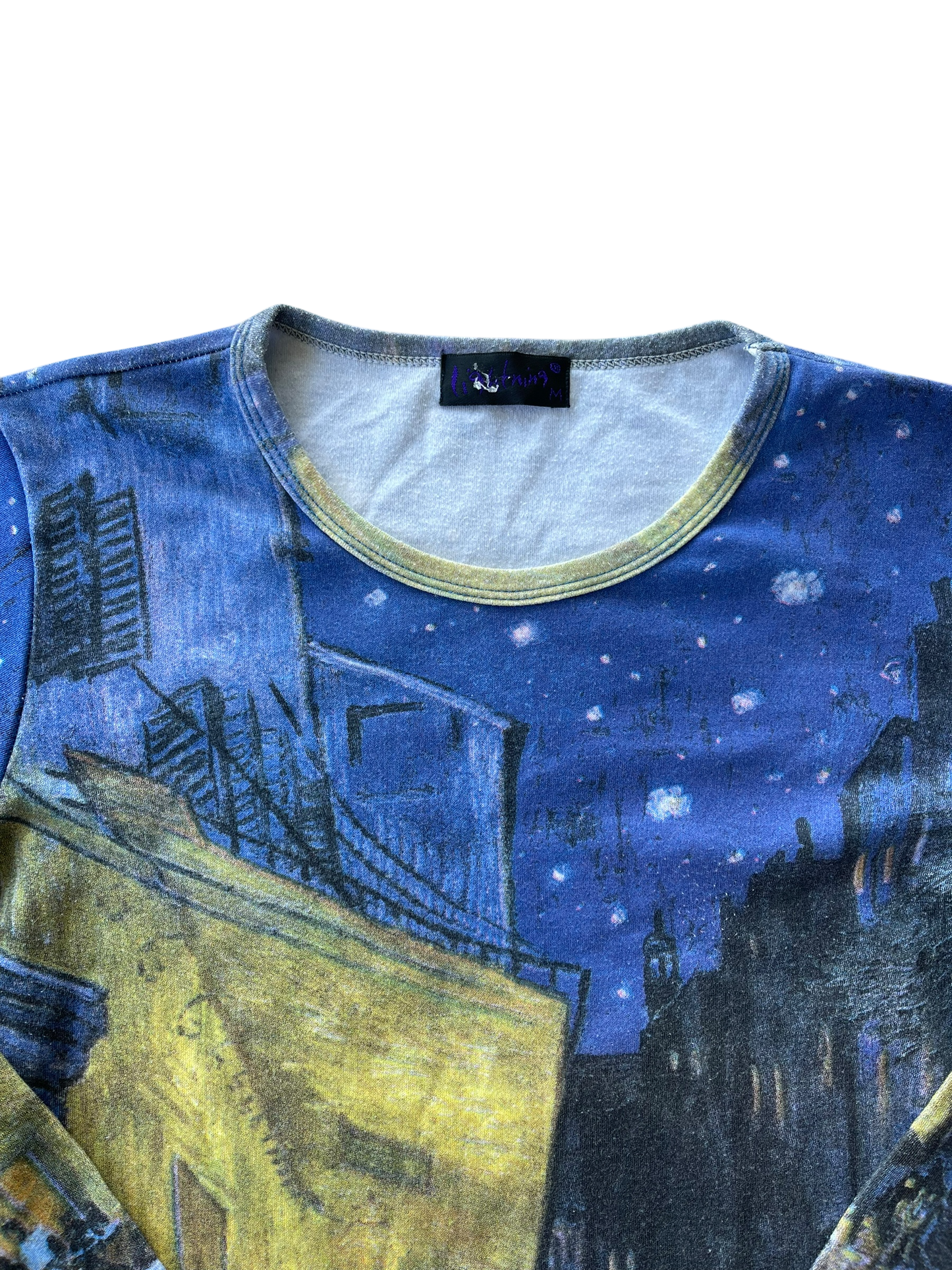 Lightning Van Gogh Painting Print Top