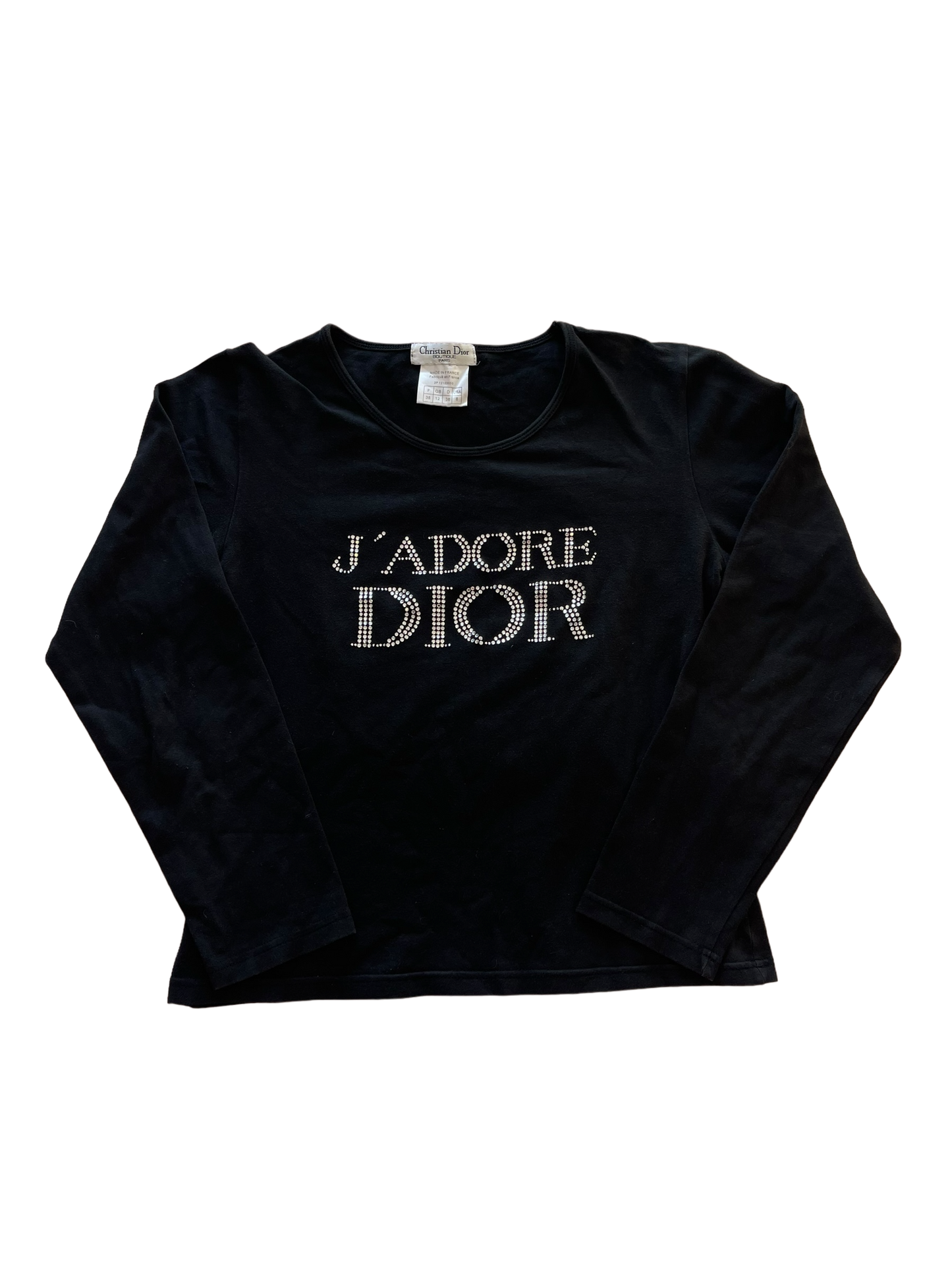 Christian Dior "J'adore Dior" Long-Sleeve Top