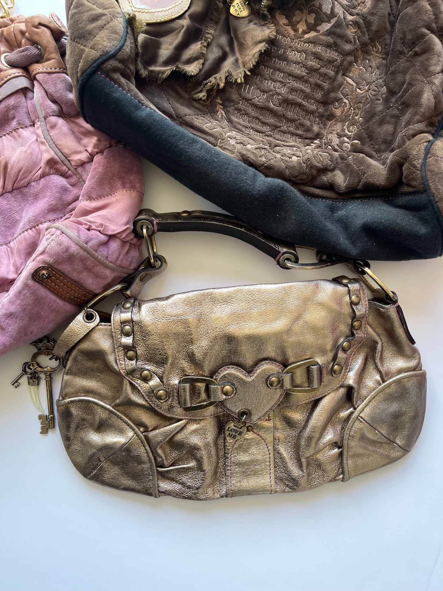 Juicy Couture Gold Metallic Bag