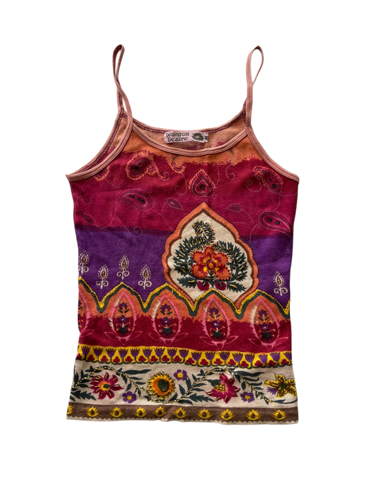 Wanton Desire Boho Floral Tank Top