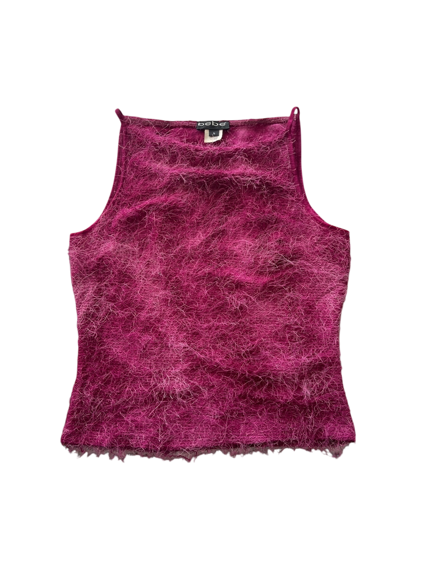 BEBE Fuzzy Boat Neck Top l 8