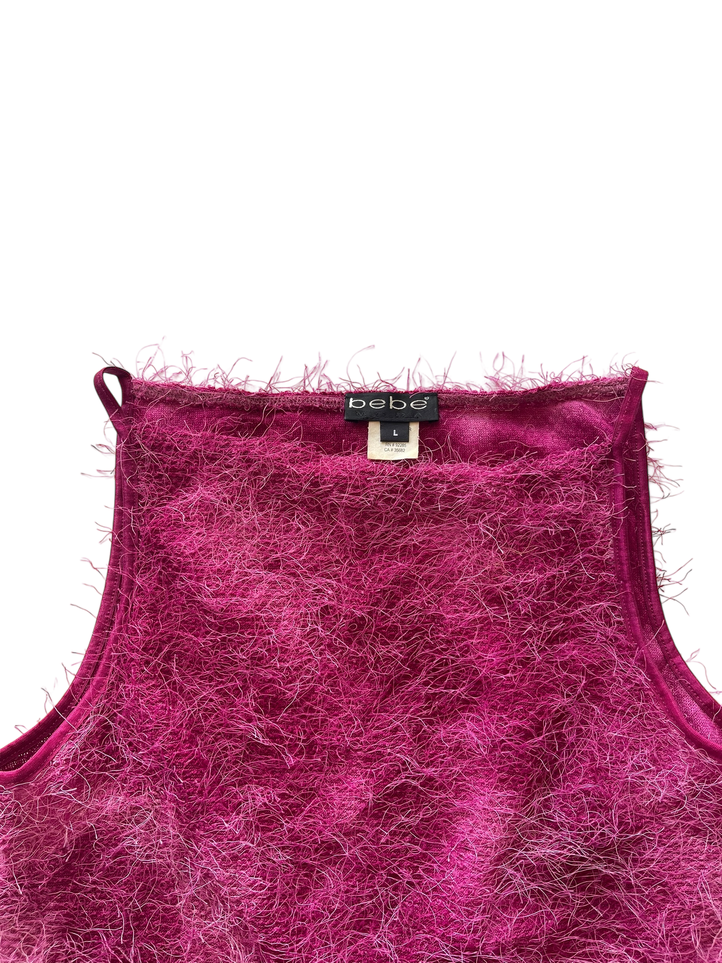 BEBE Fuzzy Boat Neck Top l 8