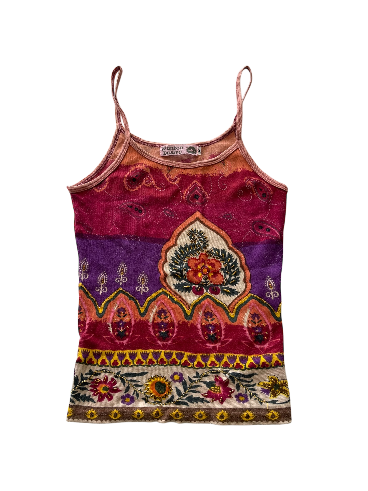 Wanton Desire Boho Floral Tank Top