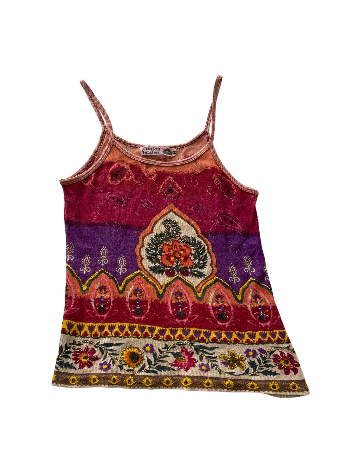 Wanton Desire Boho Floral Tank Top