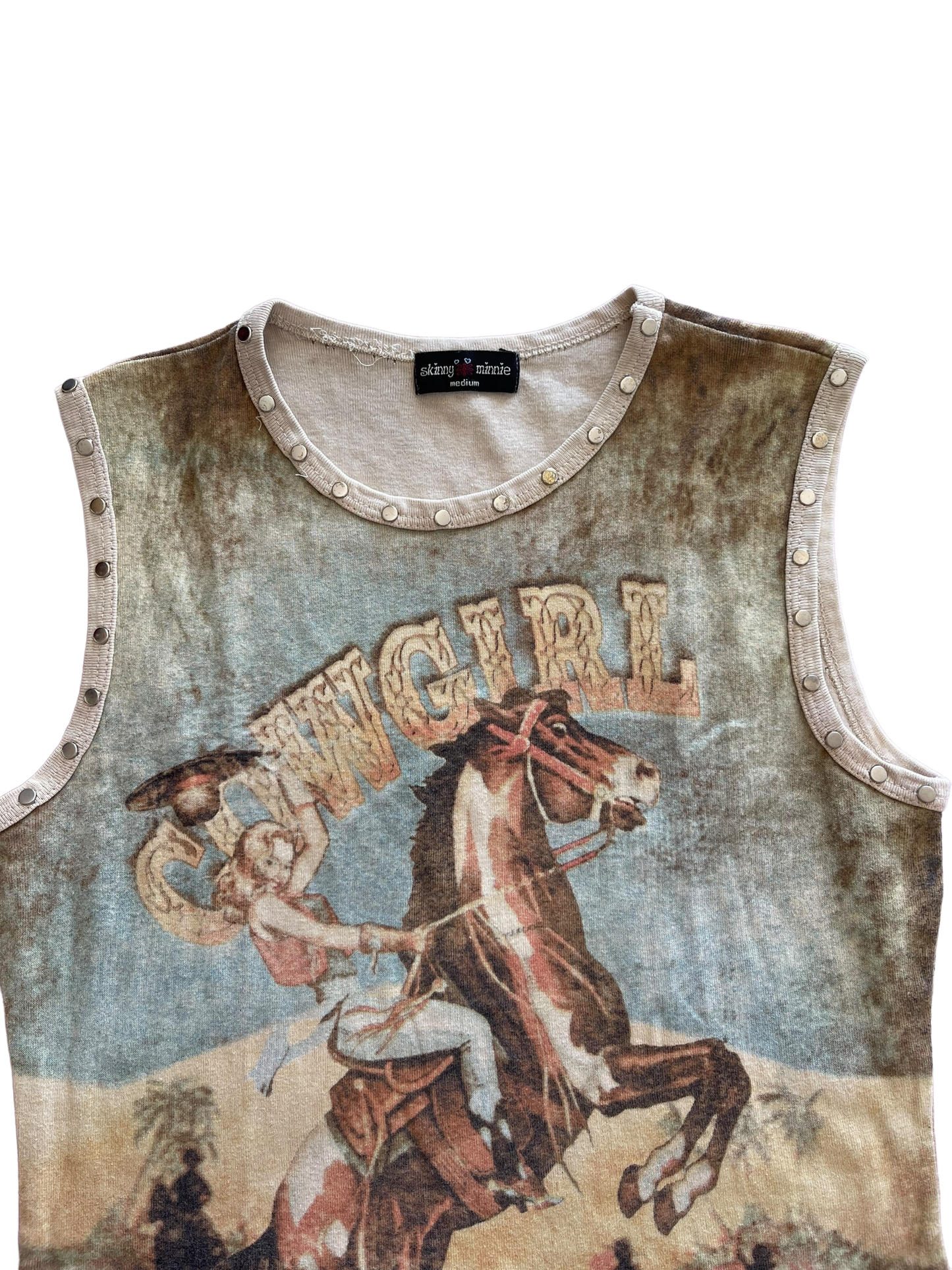 Skinny Minnie Cowgirl Tank Top