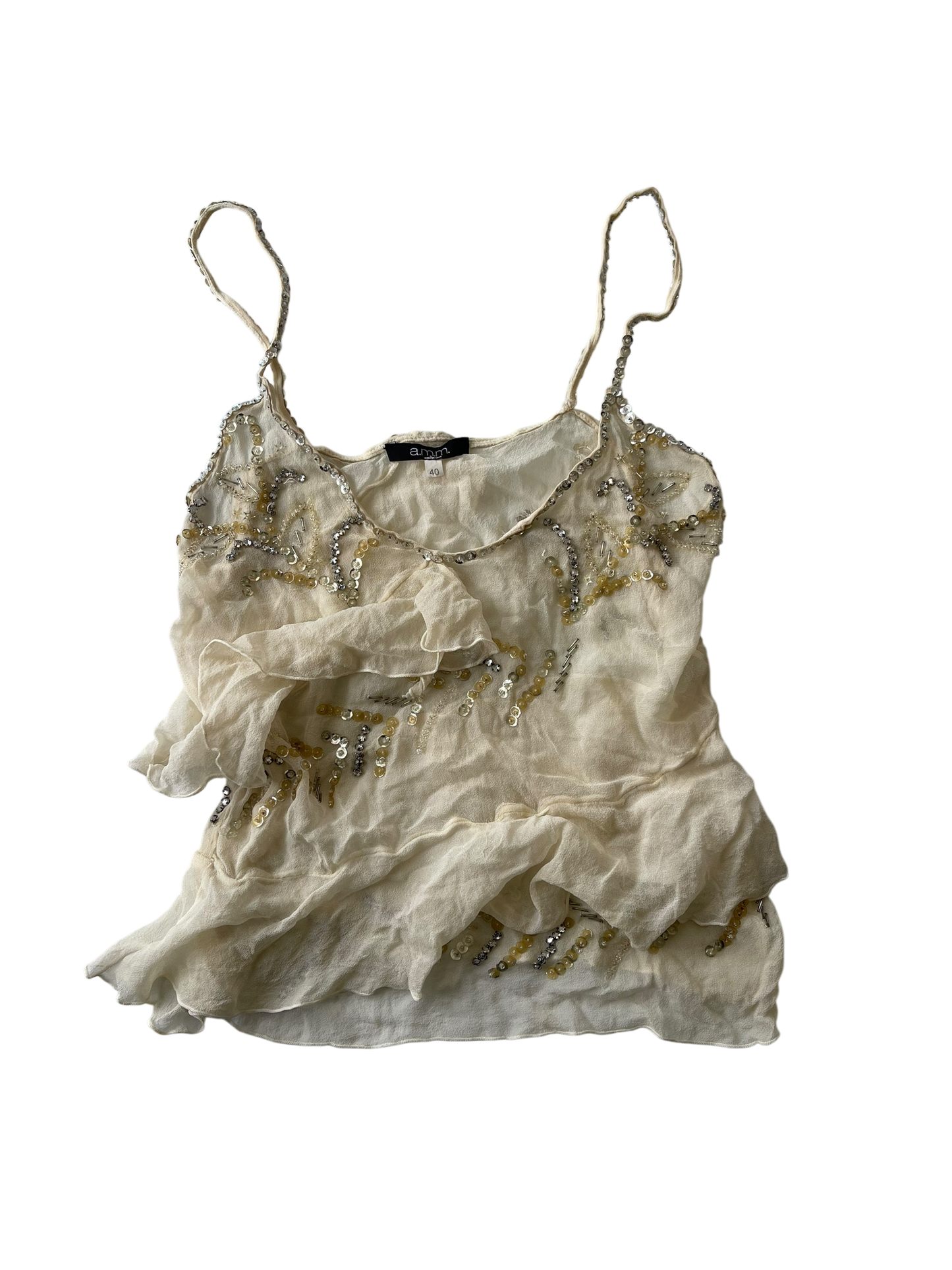 A.M.M. Silk Sparkly Top I 4-6