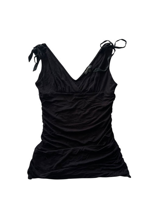 BEBE Ruffled Tie Up Top l 8