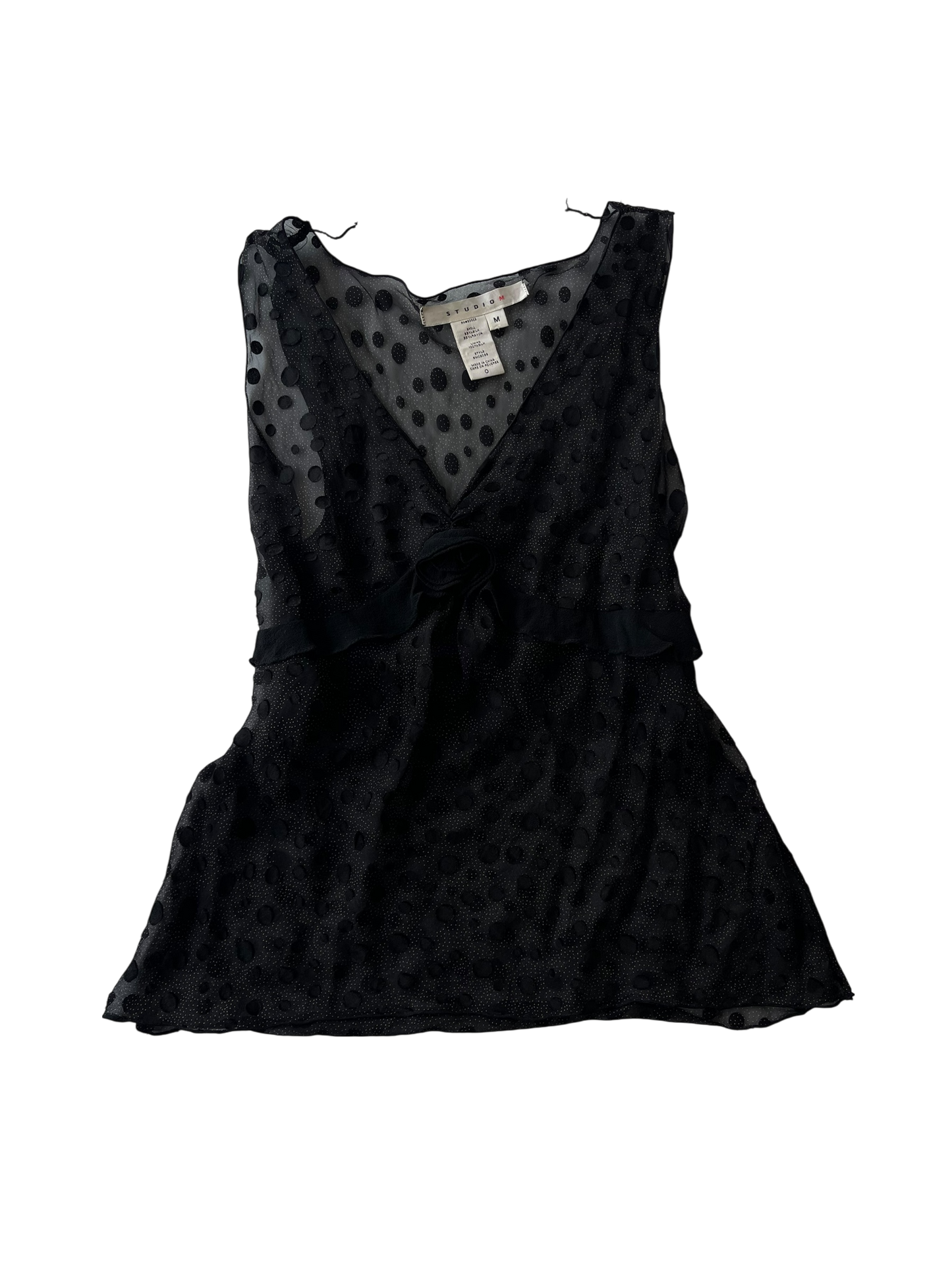 Studio M Sheer Polka Dot Top I 8-10