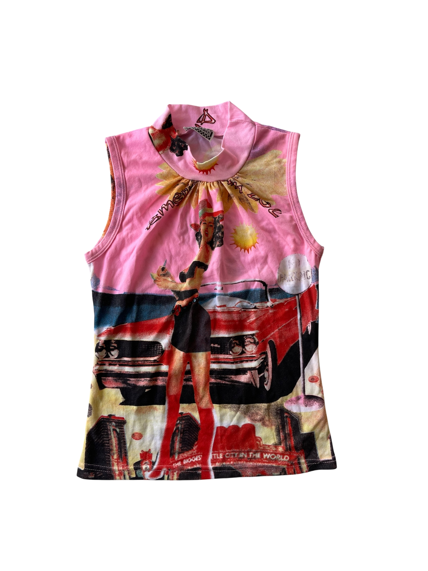 Minako Retro Graphic Printed Top I 6
