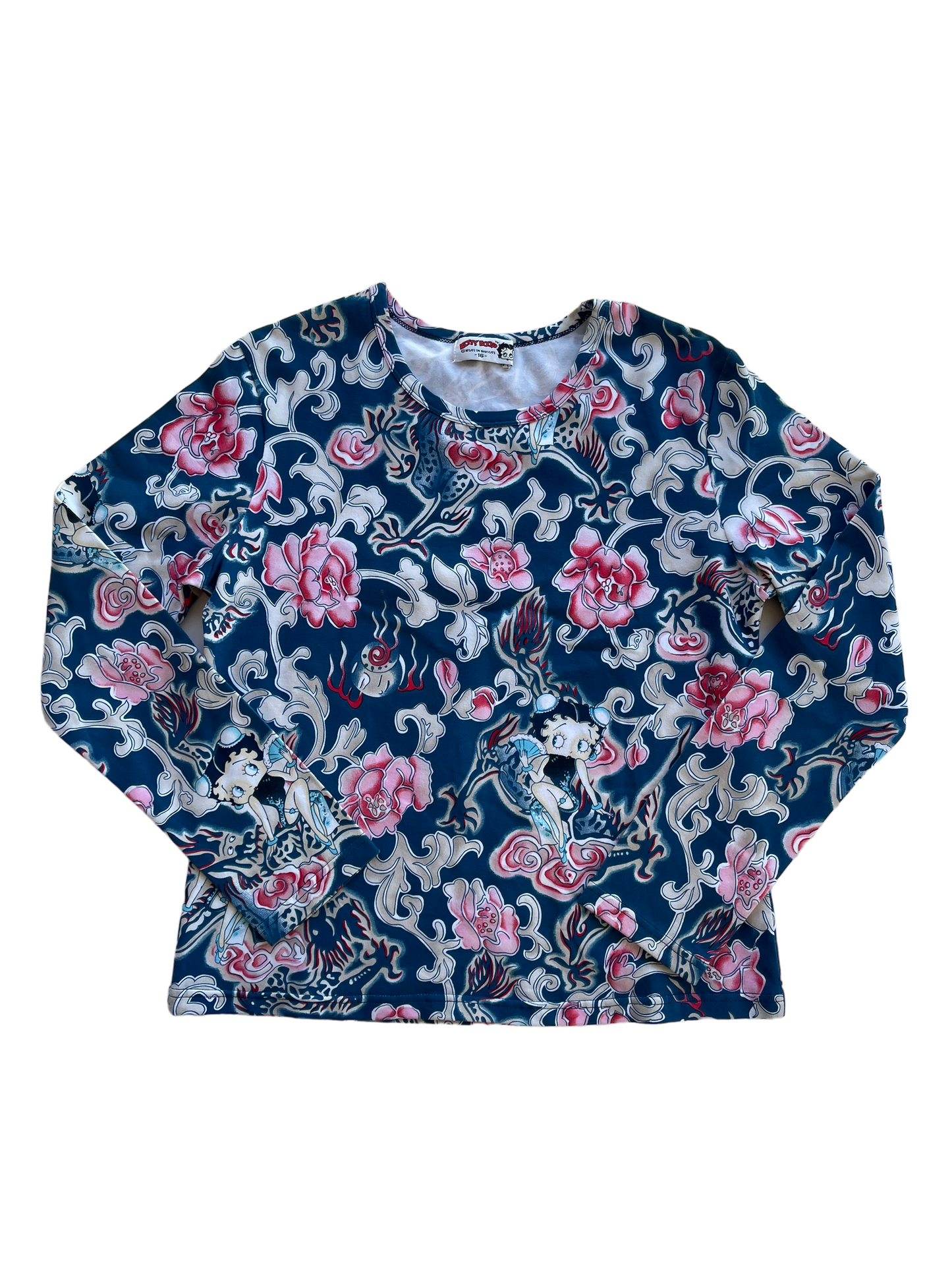 Betty Boop Oriental Long Sleeve Top