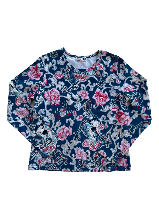 Betty Boop Oriental Long Sleeve Top