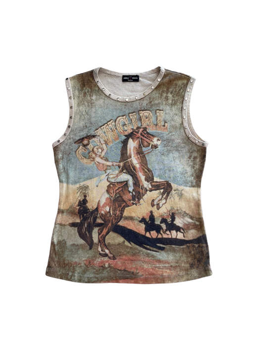 Skinny Minnie Cowgirl Tank Top