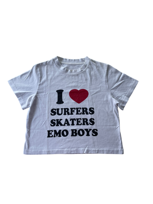 "I heart Boys" Top