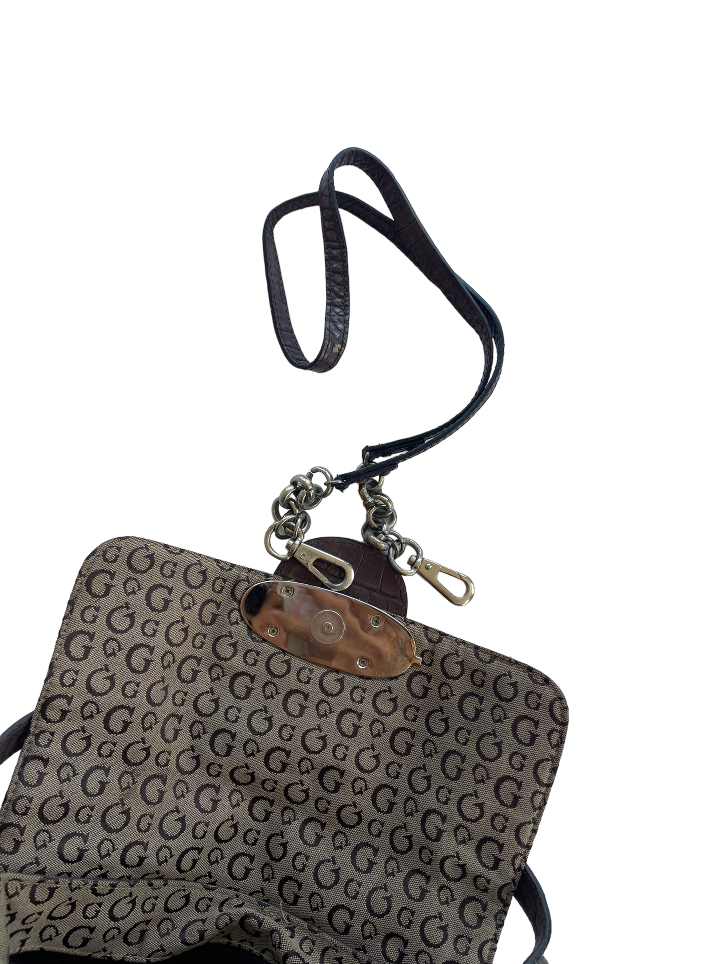 Guess Leopard Print Baguette